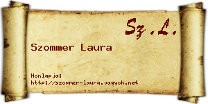 Szommer Laura névjegykártya